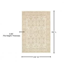 Marina St. Tropez Champagne-Pearl 7 ft. x 10 ft. Area Rug by Couristan -Artistic Weavers || Couristan Sales Store champagne pearl couristan area rugs 89600100066096t 76 1000