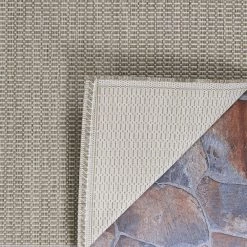 Recife Saddle Stitch Champagne-Taupe 8 ft. x 8 ft. Square Indoor/Outdoor Area Rug by Couristan 10 Recife Saddle Stitch Champagne-Taupe 8 ft. x 8 ft. Square Indoor/Outdoor Area Rug by Couristan -Artistic Weavers || Couristan Sales Store champagne taupe couristan outdoor rugs 10012312076076q 66 1000