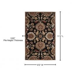Cambrai Charcoal 8 ft. x 11 ft. Indoor Area Rug by Artistic Weavers -Artistic Weavers || Couristan Sales Store charcoal artistic weavers area rugs s00151006596 76 1000