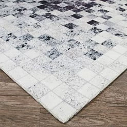 Prairie Hygee Blocks Coal-Ice Caps 2 ft. x 4 ft. Area Rug by Couristan -Artistic Weavers || Couristan Sales Store coal ice caps couristan area rugs 30090097020037t c3 1000