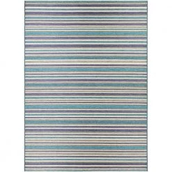 Cape Brockton Cobalt-Teal 8 ft. x 11 ft. Indoor/Outdoor Area Rug by Couristan
