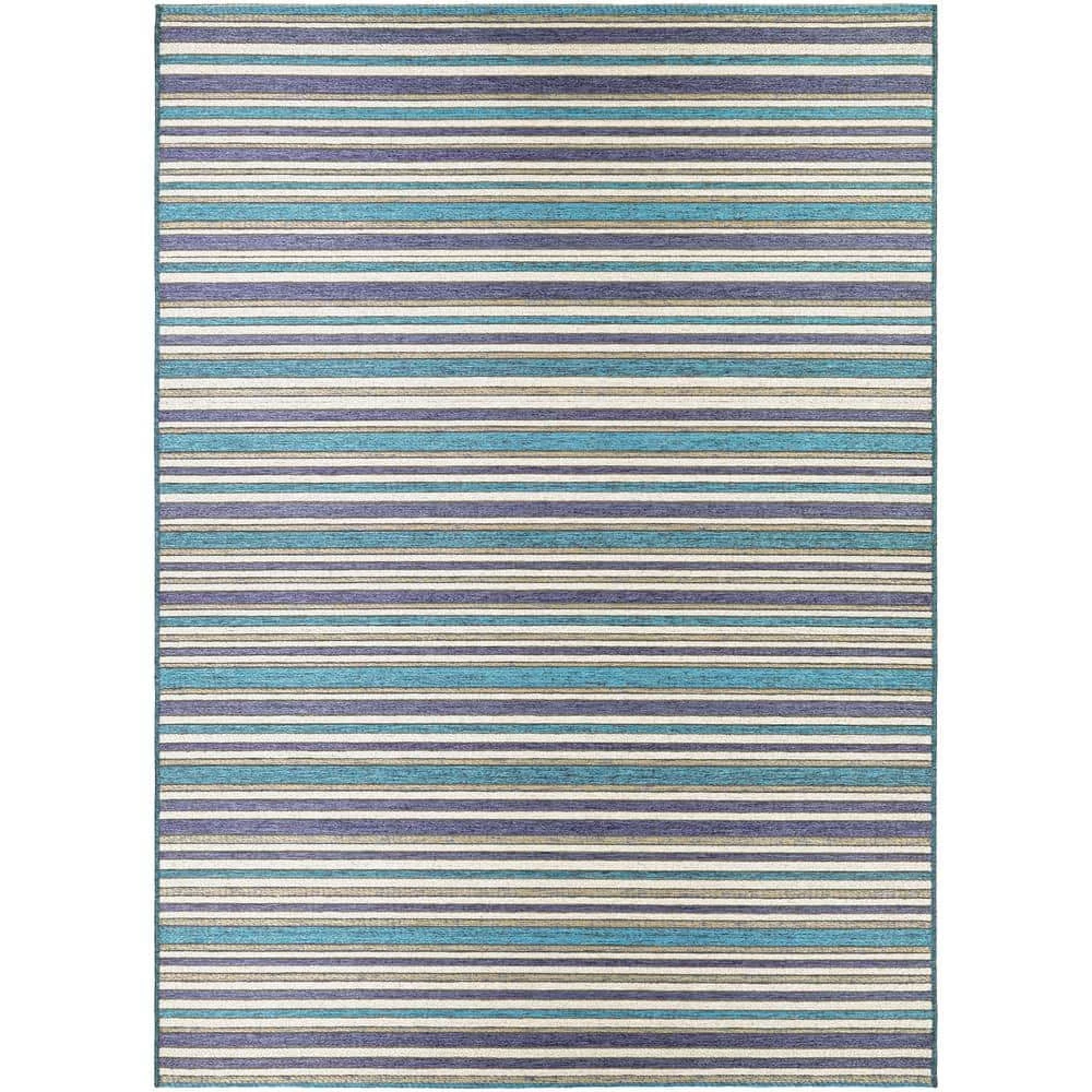 Cape Brockton Cobalt-Teal 8 ft. x 11 ft. Indoor/Outdoor Area Rug by Couristan 1 Cape Brockton Cobalt-Teal 8 ft. x 11 ft. Indoor/Outdoor Area Rug by Couristan