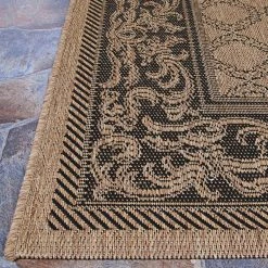 Recife Garden Lattice Cocoa-Black 2 ft. x 4 ft. Indoor/Outdoor Area Rug by Couristan 12 Recife Garden Lattice Cocoa-Black 2 ft. x 4 ft. Indoor/Outdoor Area Rug by Couristan -Artistic Weavers || Couristan Sales Store cocoa black couristan outdoor rugs 10162000018037t 4f 1000