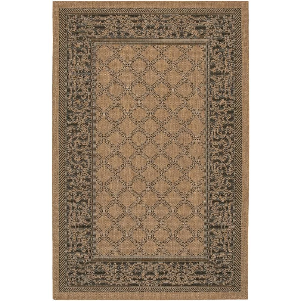 Recife Garden Lattice Cocoa-Black 2 ft. x 4 ft. Indoor/Outdoor Area Rug by Couristan 1 Recife Garden Lattice Cocoa-Black 2 ft. x 4 ft. Indoor/Outdoor Area Rug by Couristan