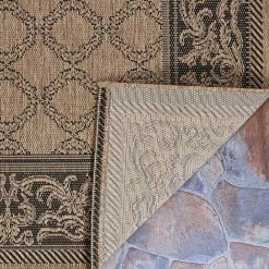 Recife Garden Lattice Cocoa-Black 2 ft. x 4 ft. Indoor/Outdoor Area Rug by Couristan 10 Recife Garden Lattice Cocoa-Black 2 ft. x 4 ft. Indoor/Outdoor Area Rug by Couristan -Artistic Weavers || Couristan Sales Store cocoa black couristan outdoor rugs 10162000018037t 66 1000