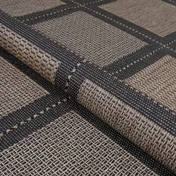 Recife Summit Cocoa-Black 9 ft. x 13 ft. Indoor/Outdoor Area Rug by Couristan -Artistic Weavers || Couristan Sales Store cocoa black couristan outdoor rugs 10432500086130t 1f 1000