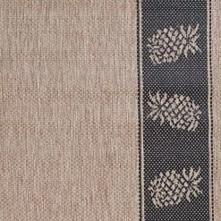 Recife Tropics Cocoa-Black 7 ft. x 6 in. x 7 ft. 6 in. Square Indoor/Outdoor Area Rug by Couristan -Artistic Weavers || Couristan Sales Store cocoa black couristan outdoor rugs 11772500076076q 44 1000