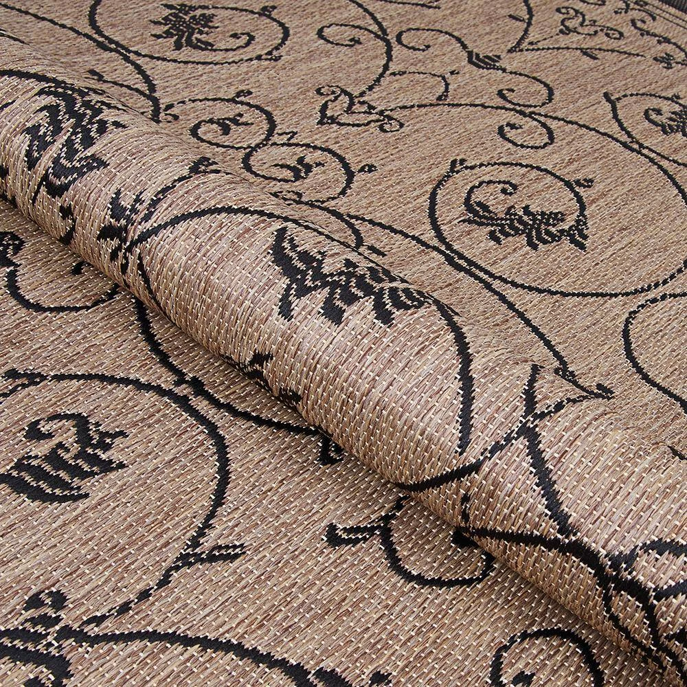 Recife Veranda Cocoa-Black 9 ft. x 9 ft. Square Indoor/Outdoor Area Rug by Couristan 7 Recife Veranda Cocoa-Black 9 ft. x 9 ft. Square Indoor/Outdoor Area Rug by Couristan - Image 7