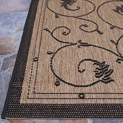 Recife Veranda Cocoa-Black 9 ft. x 9 ft. Square Indoor/Outdoor Area Rug by Couristan 14 Recife Veranda Cocoa-Black 9 ft. x 9 ft. Square Indoor/Outdoor Area Rug by Couristan -Artistic Weavers || Couristan Sales Store cocoa black couristan outdoor rugs 15832500086086q 4f 1000