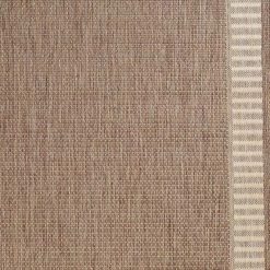 Recife Wicker Stitch Cocoa-Natural 9 ft. x 9 ft. Square Indoor/Outdoor Area Rug by Couristan -Artistic Weavers || Couristan Sales Store cocoa natural couristan outdoor rugs 16811500086086q 44 1000
