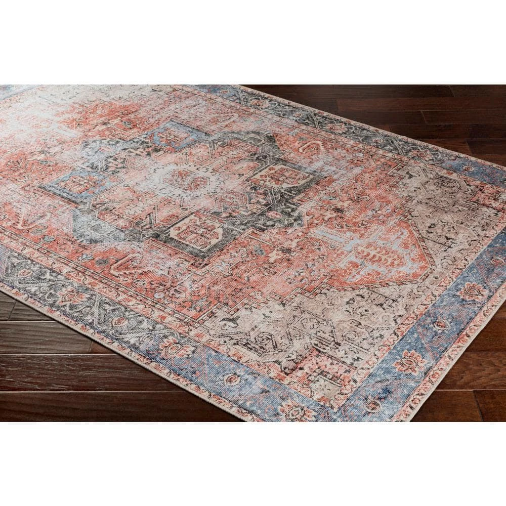 Gilda Coral 3 ft. x 20 ft. Indoor Runner Machine-Washable Area Rug by Artistic Weavers 2 Gilda Coral 3 ft. x 20 ft. Indoor Runner Machine-Washable Area Rug by Artistic Weavers - Image 2