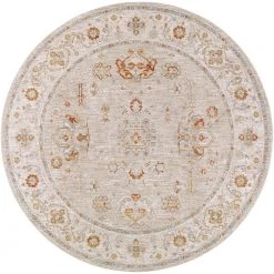 Katara Cream 7 ft. Round Indoor Area Rug by Artistic Weavers