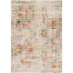 Aldredge Cream/Burnt Orange 7 ft. x 10 ft. Indoor Area Rug by Artistic Weavers