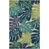 Covington Monstera Cream-Multi 6 ft. x 8 ft. Indoor/Outdoor Area Rug by Couristan