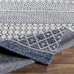 Shiloh Blue 7 ft. 10 in. x 10 ft. 2 in. Moroccan Area Rug by Artistic Weavers -Artistic Weavers || Couristan Sales Store dark blue artistic weavers area rugs s00161026293 4f 1000