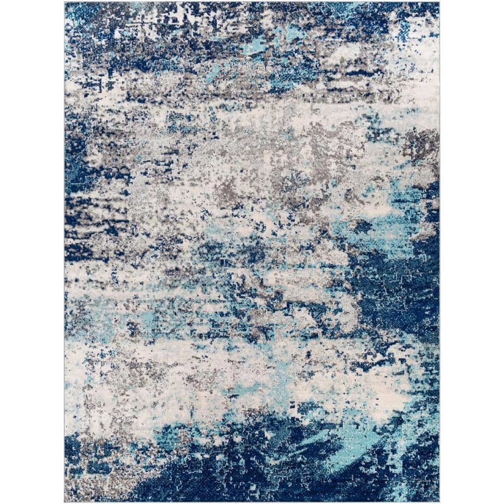Gene Dark Blue 7 ft. 10 in. x 10 ft. 3 in. Area Rug by Artistic Weavers 1 Gene Dark Blue 7 ft. 10 in. x 10 ft. 3 in. Area Rug by Artistic Weavers