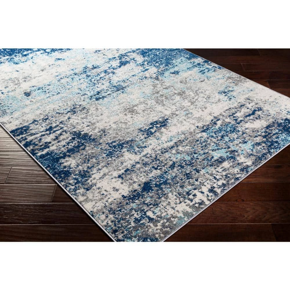 Gene Dark Blue 7 ft. 10 in. x 10 ft. 3 in. Area Rug by Artistic Weavers 2 Gene Dark Blue 7 ft. 10 in. x 10 ft. 3 in. Area Rug by Artistic Weavers - Image 2