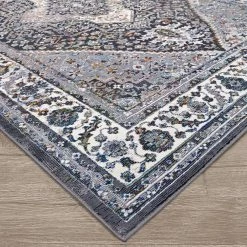 Gypsy Persian Medallion Dark Grey-Ivory 8 ft. x 11 ft. Area Rug by Couristan -Artistic Weavers || Couristan Sales Store dark grey ivory couristan area rugs ay380102080109t c3 1000