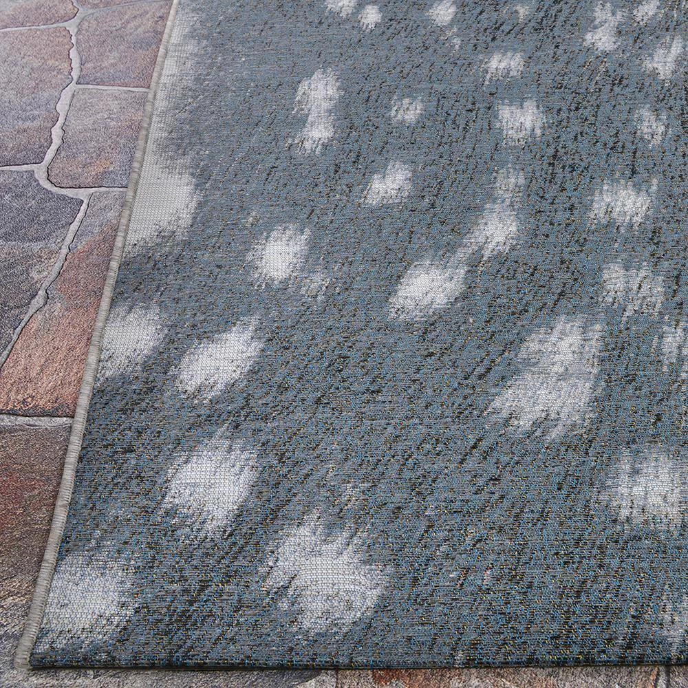 Dolce Hyena Denim Blue-Silver Gray 2 ft. x 4 ft. Indoor/Outdoor Area Rug by Couristan 5 Dolce Hyena Denim Blue-Silver Gray 2 ft. x 4 ft. Indoor/Outdoor Area Rug by Couristan - Image 5