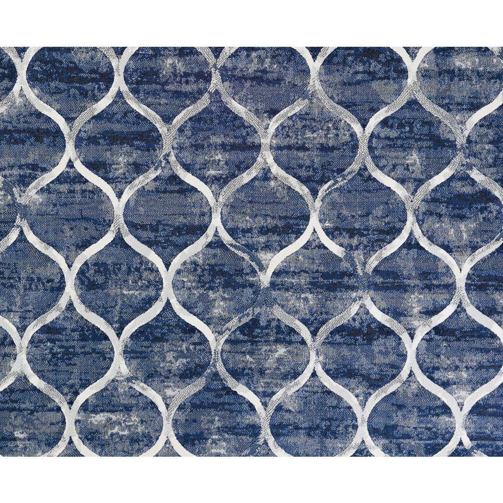 Easton Ogee Dusk Blue 2 ft. x 4 ft. Area Rug by Couristan 2 Easton Ogee Dusk Blue 2 ft. x 4 ft. Area Rug by Couristan - Image 2