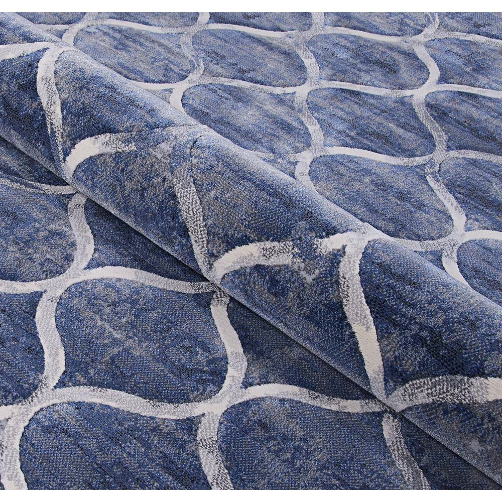 Easton Ogee Dusk Blue 2 ft. x 4 ft. Area Rug by Couristan 6 Easton Ogee Dusk Blue 2 ft. x 4 ft. Area Rug by Couristan - Image 6