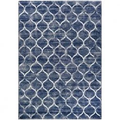 Easton Ogee Dusk Blue 2 ft. x 4 ft. Area Rug by Couristan