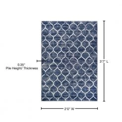 Easton Ogee Dusk Blue 2 ft. x 4 ft. Area Rug by Couristan 16 Easton Ogee Dusk Blue 2 ft. x 4 ft. Area Rug by Couristan -Artistic Weavers || Couristan Sales Store dusk blue couristan area rugs 63455676020037t 76 1000