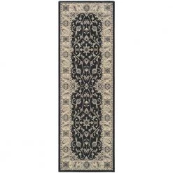Everest Rosetta Ebony 3 ft. x 8 ft. Runner Rug by Couristan