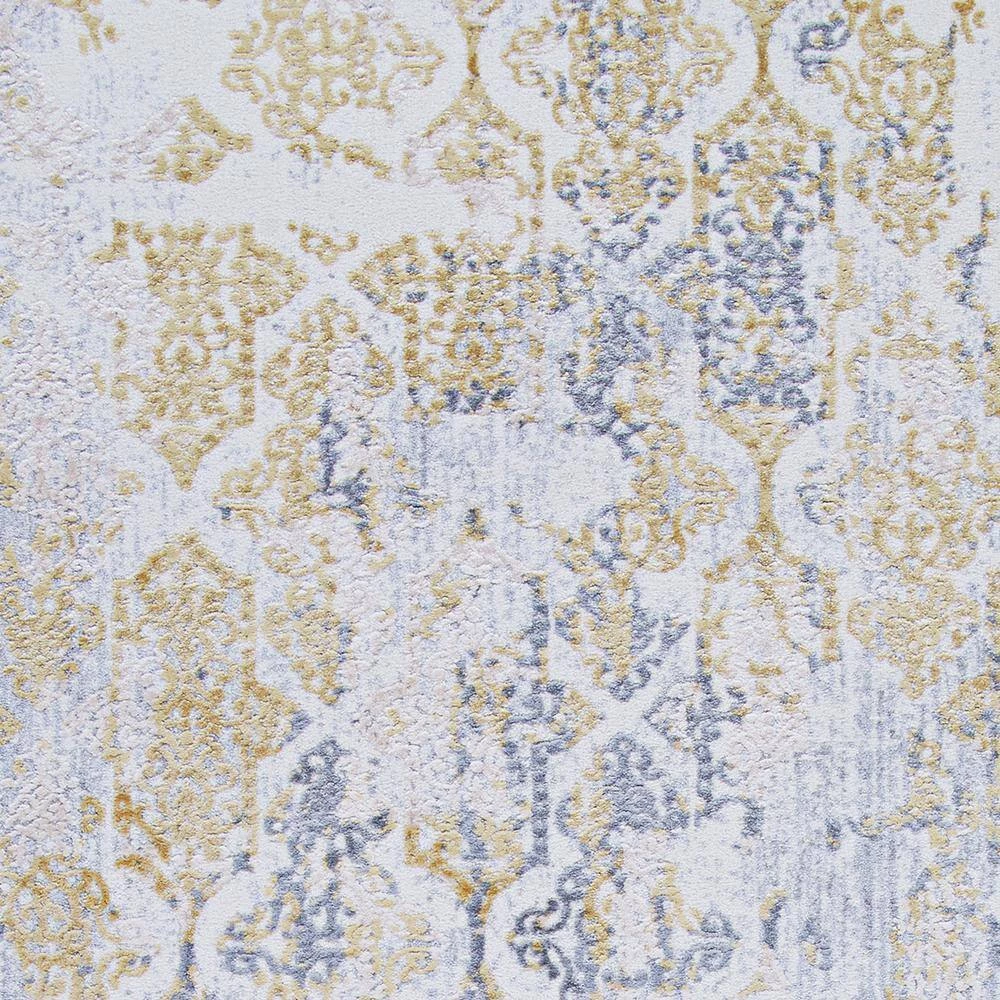 Calinda Grand Damask Gold-Silver-Ivory 9 ft. x 12 ft. Area Rug by Couristan 8 Calinda Grand Damask Gold-Silver-Ivory 9 ft. x 12 ft. Area Rug by Couristan - Image 8