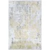 Calinda Grand Damask Gold-Silver-Ivory 9 ft. x 12 ft. Area Rug by Couristan