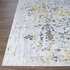 Calinda Emmett Gold-Silver-Ivory 2 ft. 3 in. x 7 ft. 7 in. Runner Rug by Couristan 12 Calinda Emmett Gold-Silver-Ivory 2 ft. 3 in. x 7 ft. 7 in. Runner Rug by Couristan -Artistic Weavers || Couristan Sales Store gold silver ivory couristan area rugs 51930747023076u 4f 1000