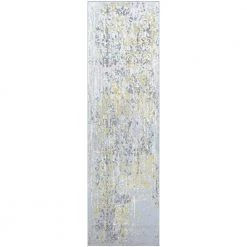 Calinda Emmett Gold-Silver-Ivory 2 ft. 3 in. x 7 ft. 7 in. Runner Rug by Couristan
