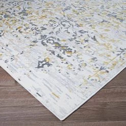 Calinda Emmett Gold-Silver-Ivory 2 ft. 3 in. x 7 ft. 7 in. Runner Rug by Couristan 11 Calinda Emmett Gold-Silver-Ivory 2 ft. 3 in. x 7 ft. 7 in. Runner Rug by Couristan -Artistic Weavers || Couristan Sales Store gold silver ivory couristan area rugs 51930747023076u c3 1000