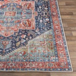 Candy Green 7 ft. 10 in. x 10 ft. 2 in. Medallion Machine-Washable Area Rug by Artistic Weavers -Artistic Weavers || Couristan Sales Store grass green artistic weavers area rugs s00161027664 1f 1000