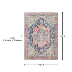 Candy Green 7 ft. 10 in. x 10 ft. 2 in. Medallion Machine-Washable Area Rug by Artistic Weavers -Artistic Weavers || Couristan Sales Store grass green artistic weavers area rugs s00161027664 40 1000