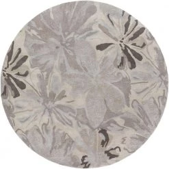 Amaranthus Gray 10 ft. x 10 ft. Round Indoor Area Rug by Artistic Weavers