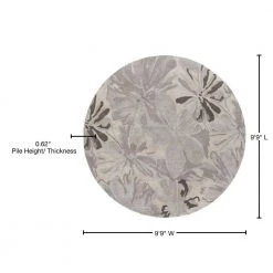 Amaranthus Gray 10 ft. x 10 ft. Round Indoor Area Rug by Artistic Weavers 9 Amaranthus Gray 10 ft. x 10 ft. Round Indoor Area Rug by Artistic Weavers -Artistic Weavers || Couristan Sales Store gray artistic weavers area rugs s00151003983 76 1000