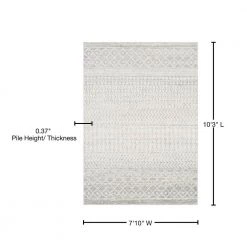 Laurine Gray 8 ft. x 10 ft. Trellis Area Rug by Artistic Weavers 9 Laurine Gray 8 ft. x 10 ft. Trellis Area Rug by Artistic Weavers -Artistic Weavers || Couristan Sales Store gray artistic weavers area rugs s00151077102 40 1000