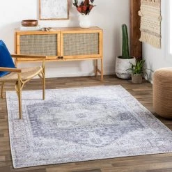 Gilda Gray Traditional 9 ft. x 12 ft. Indoor Machine-Washable Area Rug by Artistic Weavers -Artistic Weavers || Couristan Sales Store gray artistic weavers area rugs s00161059665 31 1000