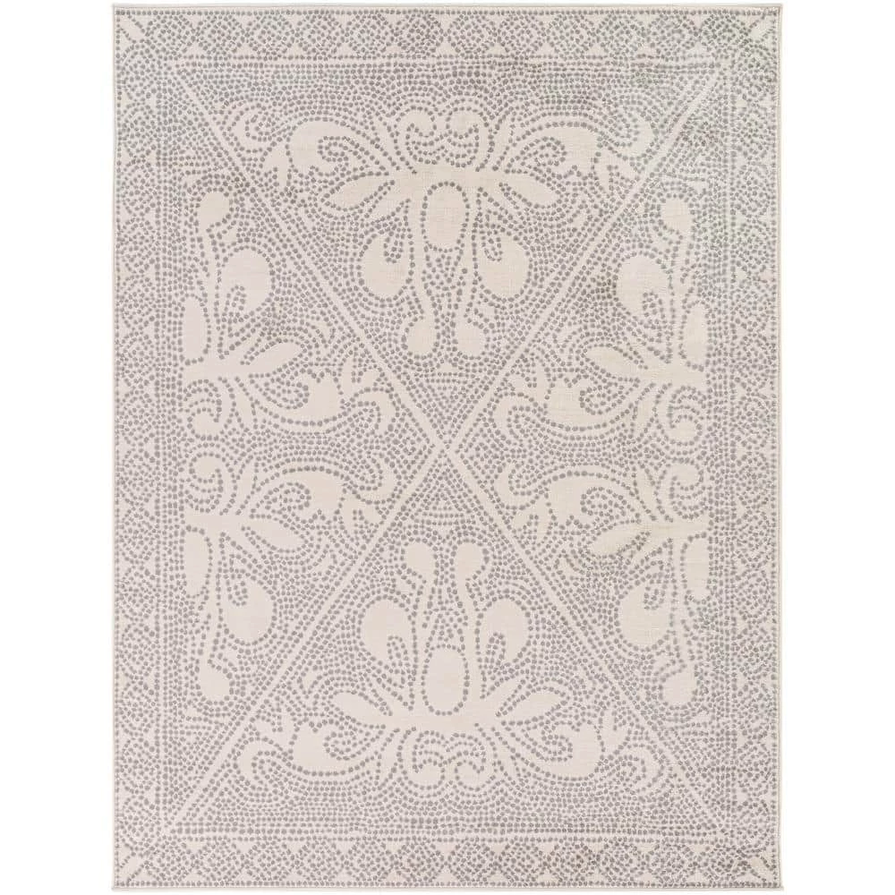 Adela Gray/Cream 9 ft. x 12 ft. Area Rug by Artistic Weavers 1 Adela Gray/Cream 9 ft. x 12 ft. Area Rug by Artistic Weavers