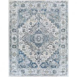 Gilboa Gray/Navy 8 ft. x 10 ft. Indoor Area Rug by Artistic Weavers