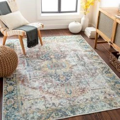Stanton Green 9 ft. x 12 ft. Traditional Indoor Machine-Washable Area Rug by Artistic Weavers -Artistic Weavers || Couristan Sales Store green artistic weavers area rugs s00161055120 31 1000