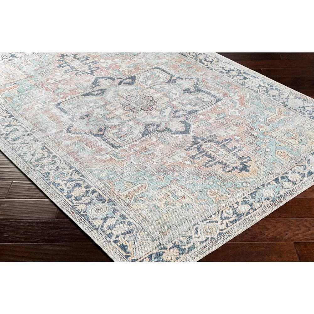 Jillian Green 9 ft. x 12 ft. Traditional Indoor Machine-Washable Area Rug by Artistic Weavers 2 Jillian Green 9 ft. x 12 ft. Traditional Indoor Machine-Washable Area Rug by Artistic Weavers - Image 2