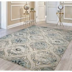 Cire Cherrington Greige-Antique Cream 5 ft. x 8 ft. Area Rug by Couristan -Artistic Weavers || Couristan Sales Store greige antique cream couristan area rugs 14386539053076t 31 1000