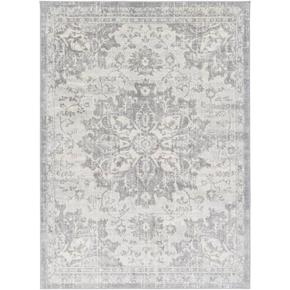 Zillah Grey 8 ft. 10 in. x 12 ft. 3 in. Medallion Area Rug by Artistic Weavers 1 Zillah Grey 8 ft. 10 in. x 12 ft. 3 in. Medallion Area Rug by Artistic Weavers