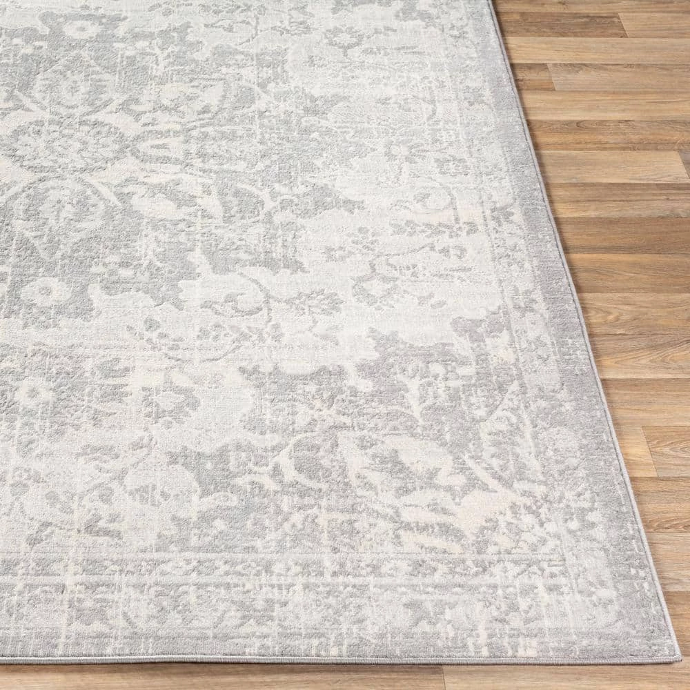 Zillah Grey 8 ft. 10 in. x 12 ft. 3 in. Medallion Area Rug by Artistic Weavers 3 Zillah Grey 8 ft. 10 in. x 12 ft. 3 in. Medallion Area Rug by Artistic Weavers - Image 3