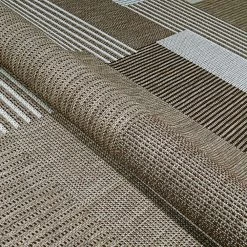 Monaco Starboard Grey-Sand 6 ft. x 9 ft. Indoor/Outdoor Area Rug by Couristan -Artistic Weavers || Couristan Sales Store grey sand couristan outdoor rugs 24672003510092t 1f 1000