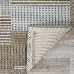 Monaco Starboard Grey-Sand 6 ft. x 9 ft. Indoor/Outdoor Area Rug by Couristan -Artistic Weavers || Couristan Sales Store grey sand couristan outdoor rugs 24672003510092t 66 1000