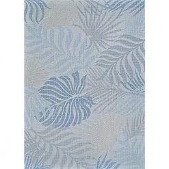 Monte Carlo Caladesi Hydrangea-Ivory 8 ft. x 11 ft. Indoor/Outdoor Area Rug by Couristan