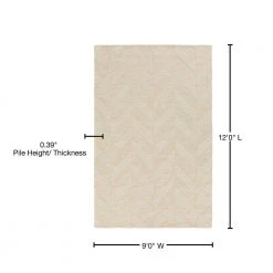 Central Park Carrie Ivory 9 ft. x 12 ft. Indoor Area Rug by Artistic Weavers -Artistic Weavers || Couristan Sales Store ivory artistic weavers area rugs awhp4028 912 76 1000